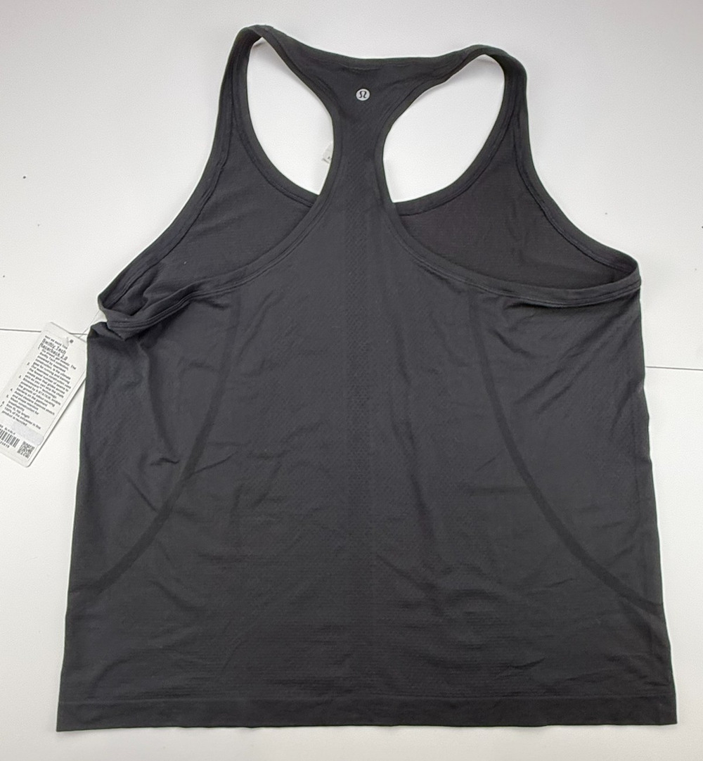 Lululemon Swiftly Tech Racerback 2.0 Tank Top Womens 18 Black Running NWT